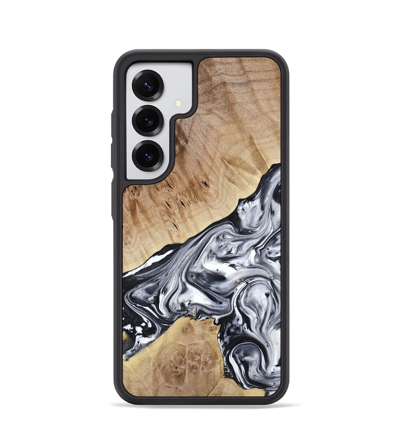 Galaxy S25 Wood Phone Case - Gary (Black & White, 778323)