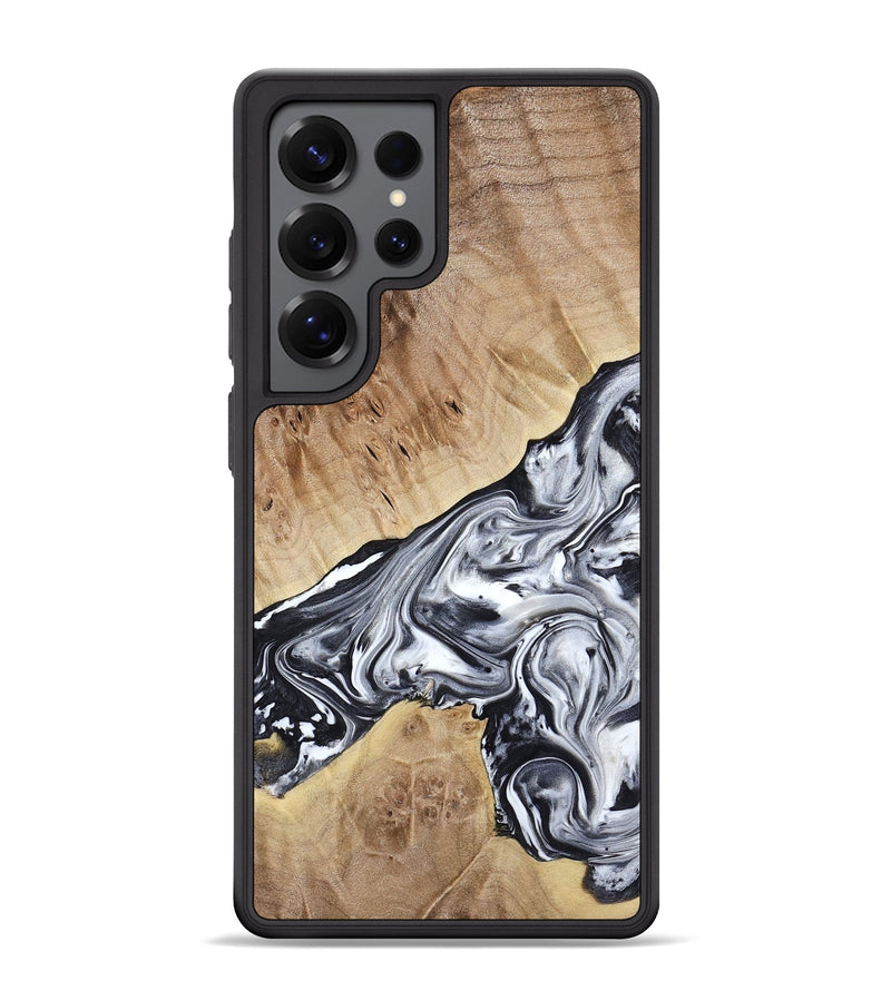 Galaxy S25 Ultra Wood Phone Case - Gary (Black & White, 778323)