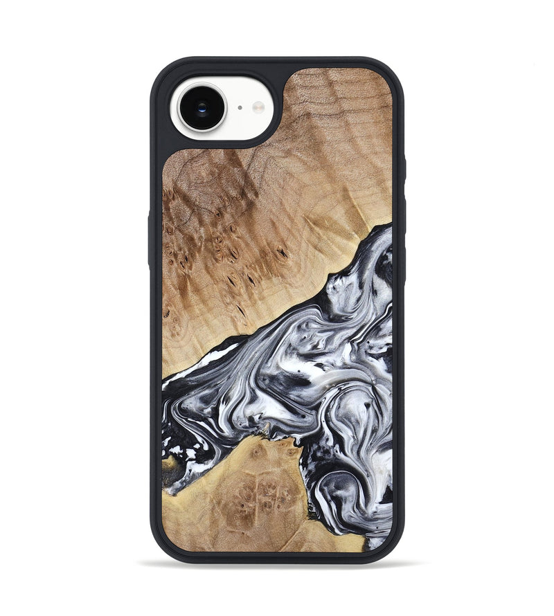 iPhone 16e Wood Phone Case - Gary (Black & White, 778323)