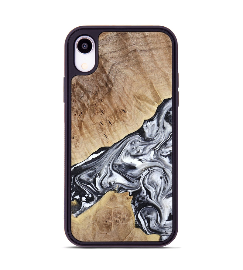 iPhone Xr Wood Phone Case - Gary (Black & White, 778323)