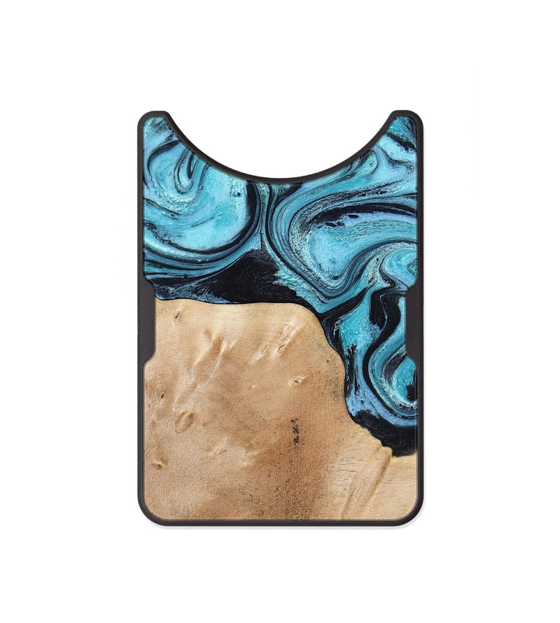 Alloy Wood Wallet - Wells (Blue, 778376)