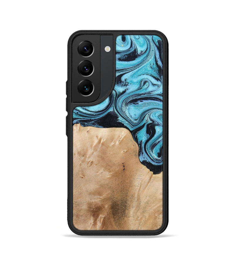Galaxy S22 Wood Phone Case - Wells (Blue, 778376)