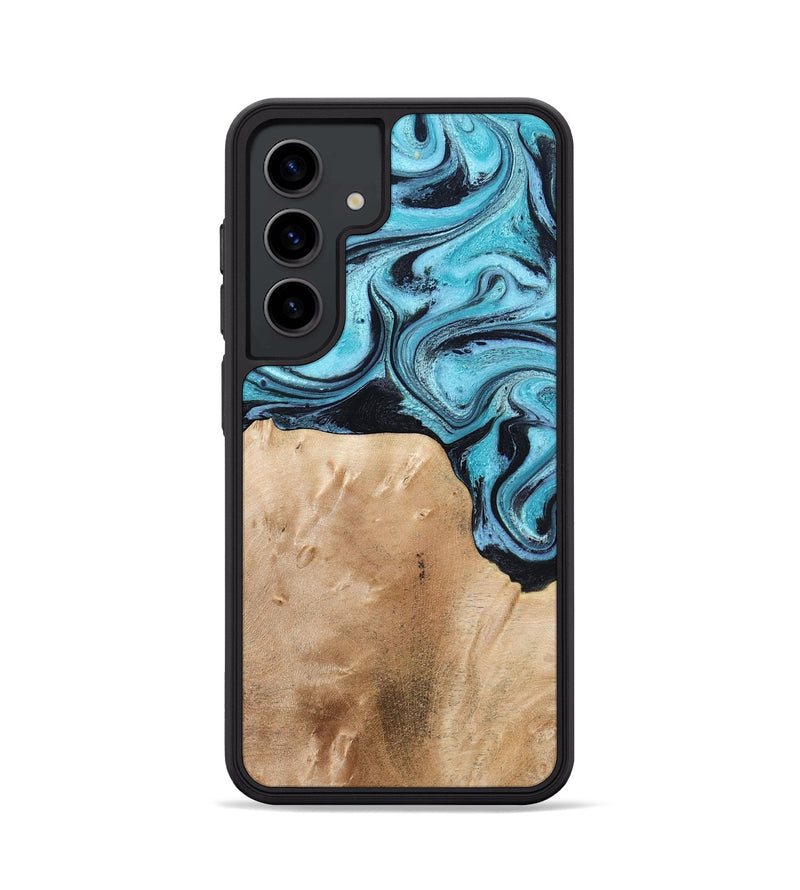 Galaxy S24 Wood Phone Case - Wells (Blue, 778376)