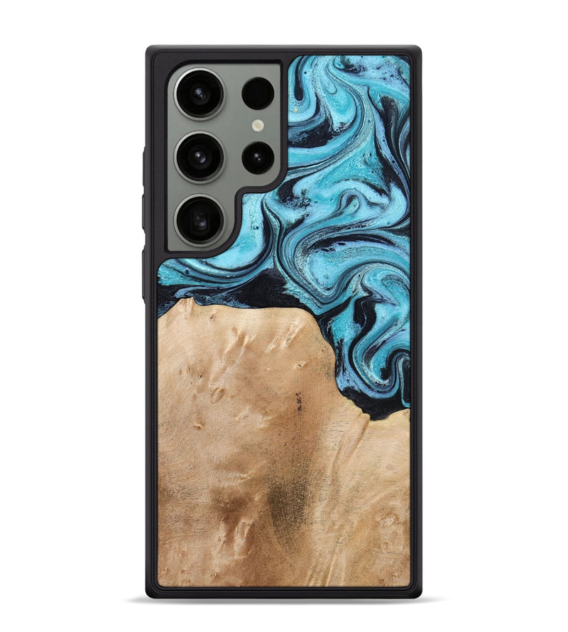 Galaxy S24 Ultra Wood Phone Case - Wells (Blue, 778376)