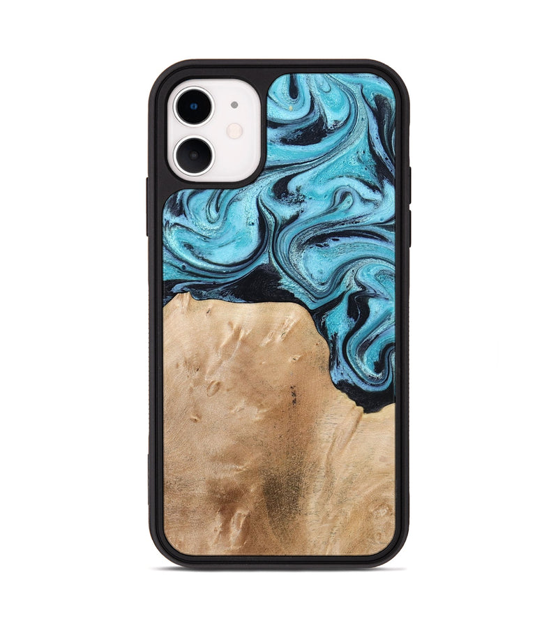 iPhone 11 Wood Phone Case - Wells (Blue, 778376)