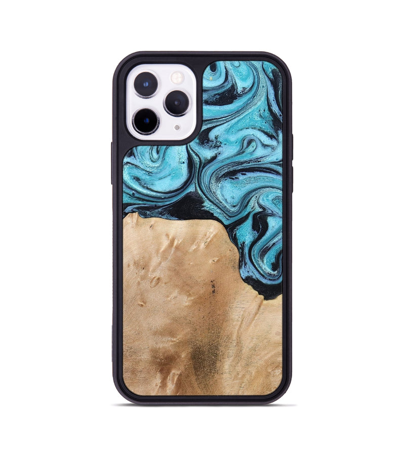 iPhone 11 Pro Wood Phone Case - Wells (Blue, 778376)