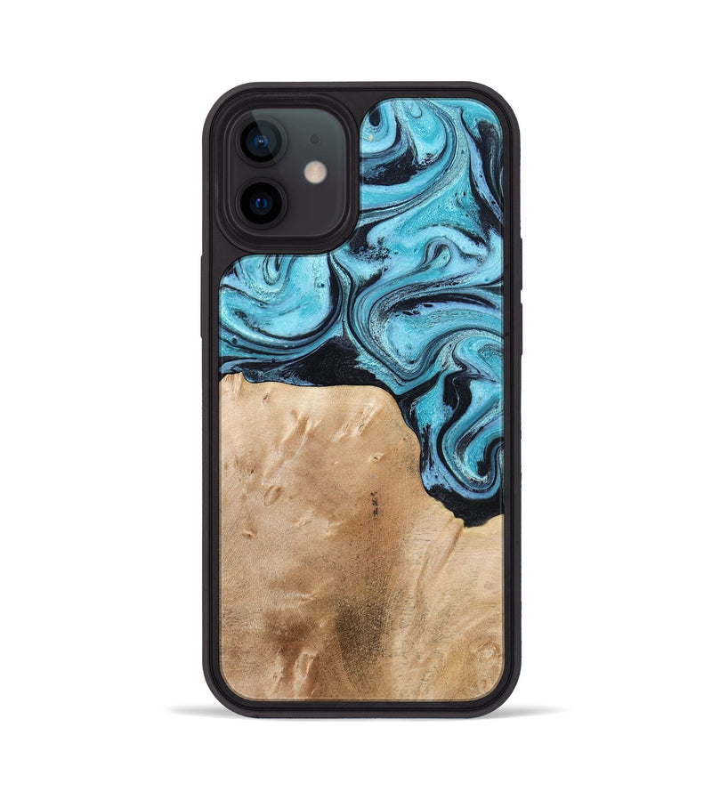 iPhone 12 Wood Phone Case - Wells (Blue, 778376)