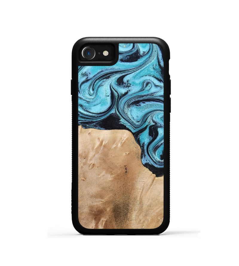 iPhone SE Wood Phone Case - Wells (Blue, 778376)