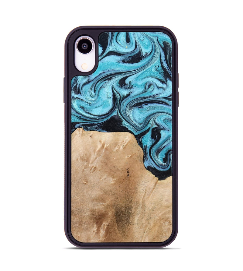 iPhone Xr Wood Phone Case - Wells (Blue, 778376)