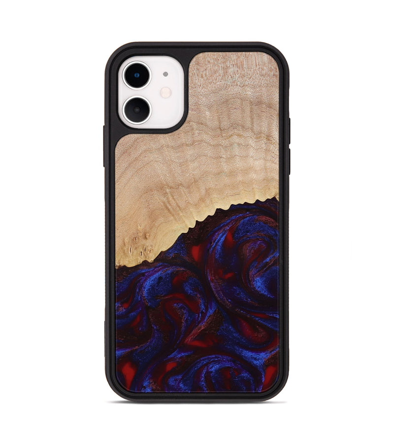 iPhone 11 Wood Phone Case - Alfredo (Red, 778555)