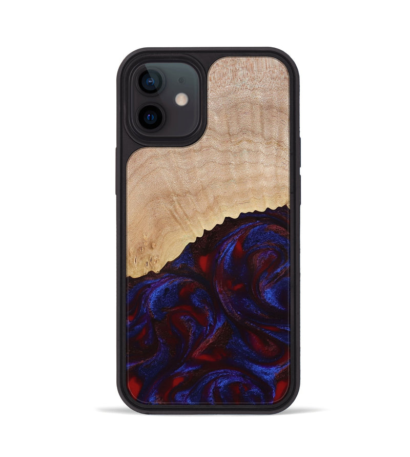 iPhone 12 Wood Phone Case - Alfredo (Red, 778555)