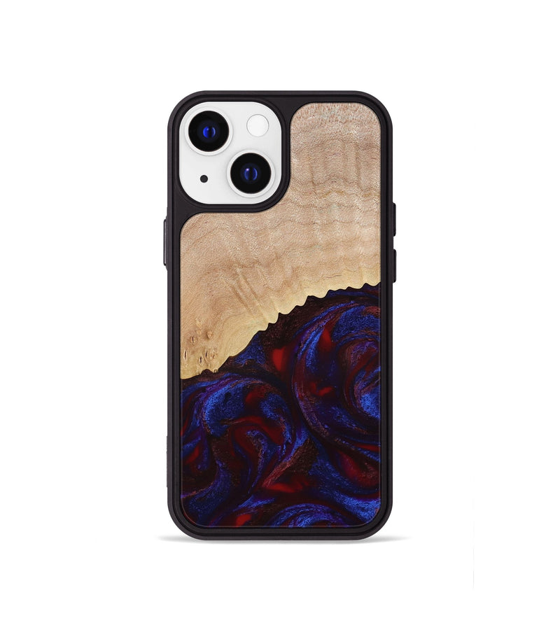iPhone 13 mini Wood Phone Case - Alfredo (Red, 778555)