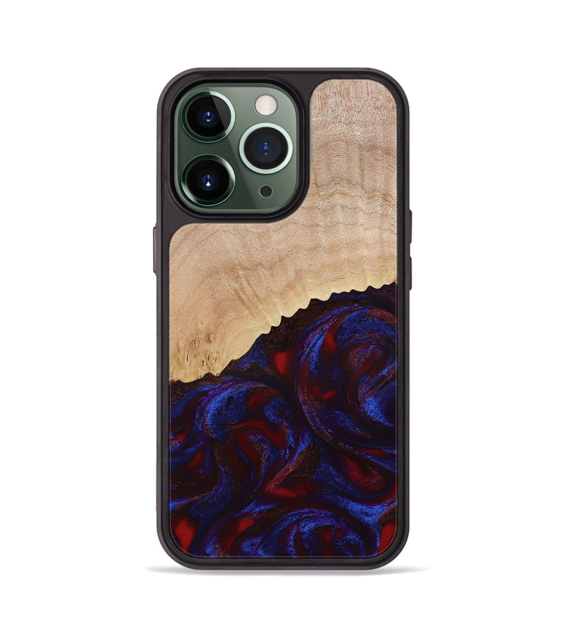 iPhone 13 Pro Wood Phone Case - Alfredo (Red, 778555)