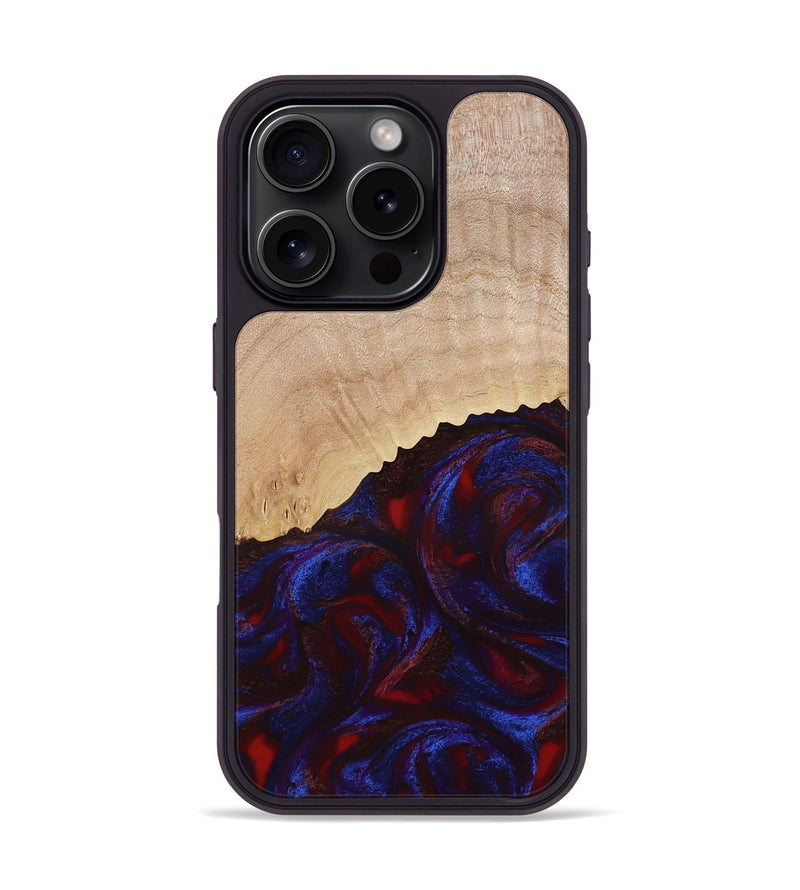 iPhone 16 Pro Wood Phone Case - Alfredo (Red, 778555)