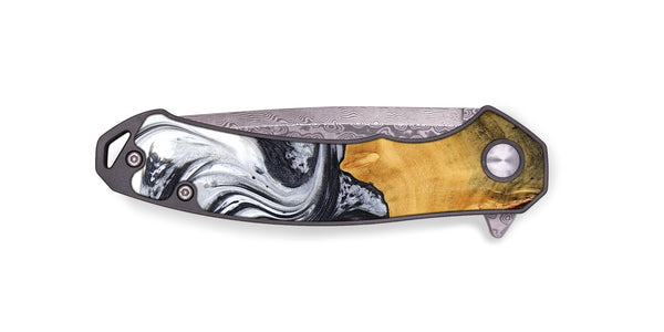 EDC Wood Pocket Knife - Dirk (Black & White, 778559)