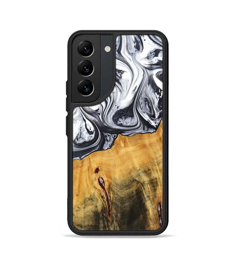 Galaxy S22 Wood Phone Case - Dirk (Black & White, 778559)