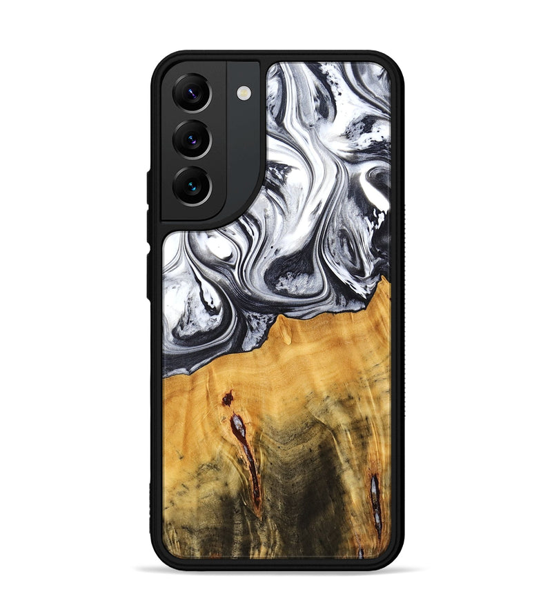 Galaxy S22 Plus Wood Phone Case - Dirk (Black & White, 778559)