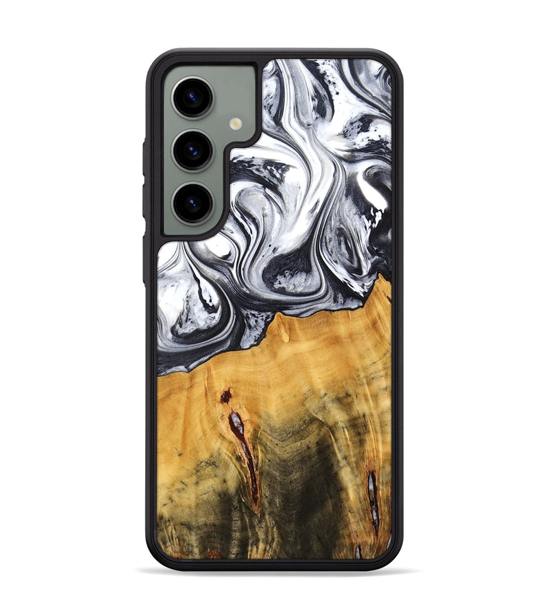 Galaxy S24 Plus Wood Phone Case - Dirk (Black & White, 778559)
