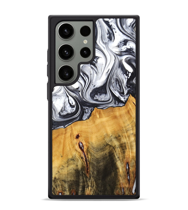 Galaxy S24 Ultra Wood Phone Case - Dirk (Black & White, 778559)
