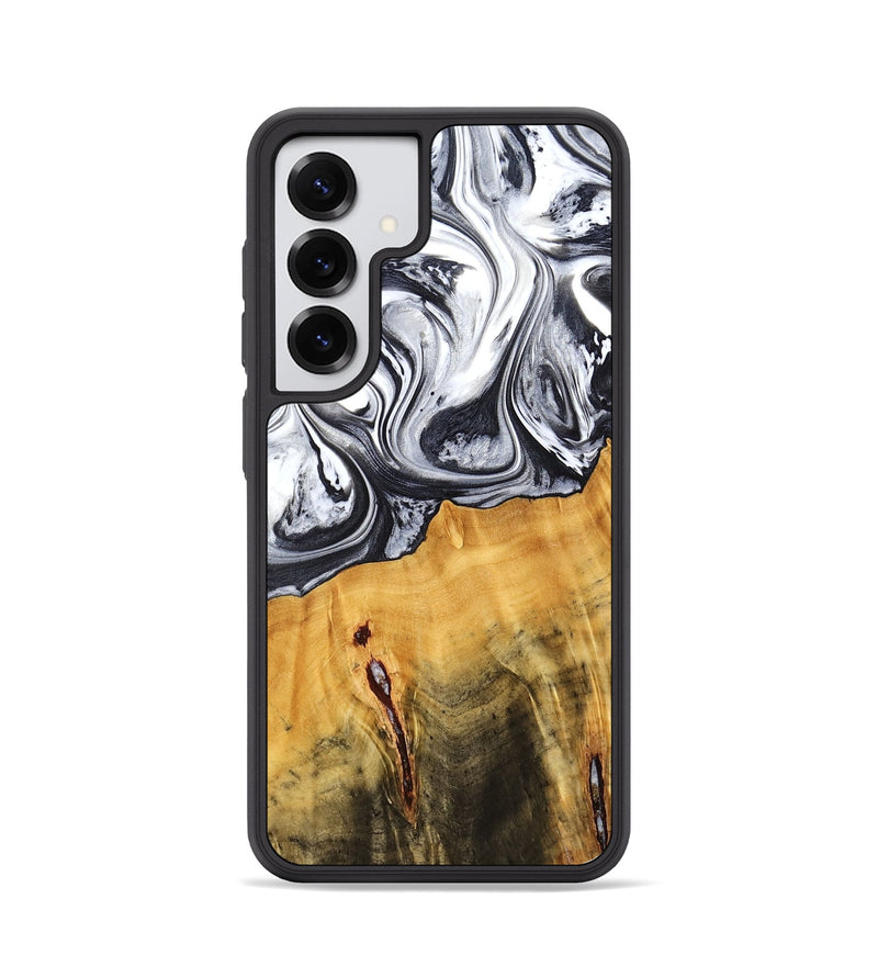 Galaxy S25 Wood Phone Case - Dirk (Black & White, 778559)