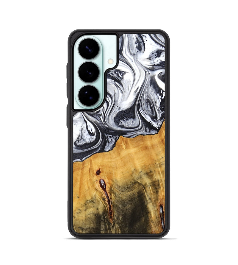 Galaxy S26 Wood Phone Case - Dirk (Black & White, 778559)