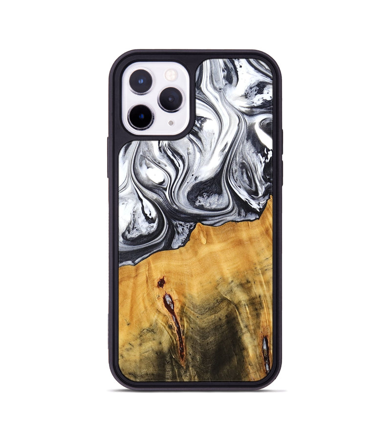 iPhone 11 Pro Wood Phone Case - Dirk (Black & White, 778559)