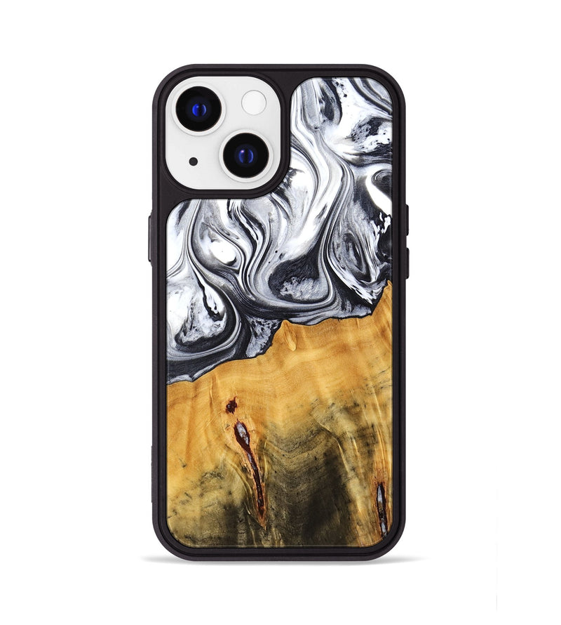 iPhone 13 Wood Phone Case - Dirk (Black & White, 778559)