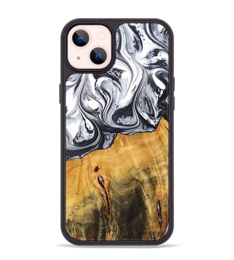 iPhone 14 Plus Wood Phone Case - Dirk (Black & White, 778559)