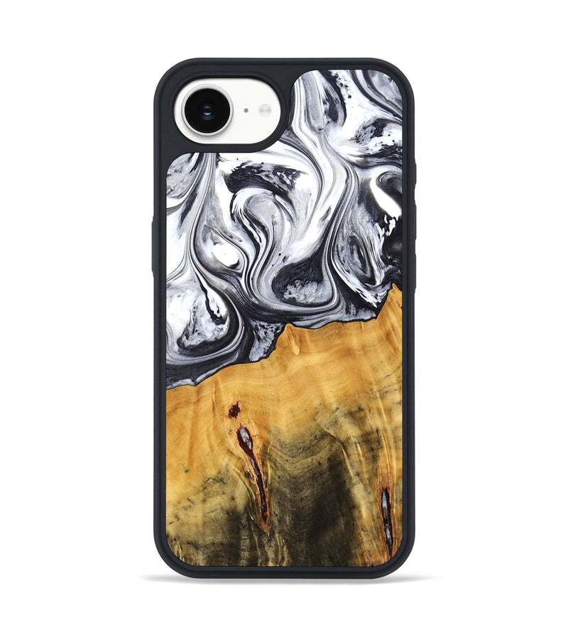 iPhone 16e Wood Phone Case - Dirk (Black & White, 778559)