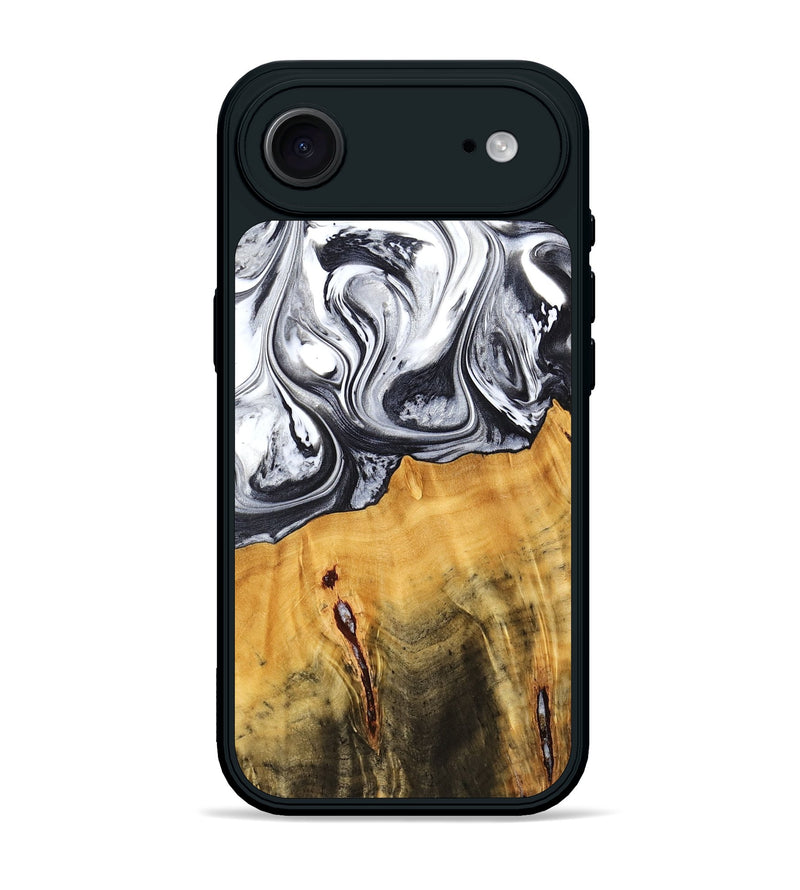 iPhone 17 Air Wood Phone Case - Dirk (Black & White, 778559)