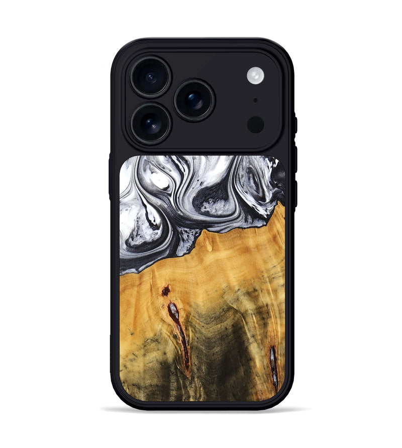 iPhone 17 Pro Wood Phone Case - Dirk (Black & White, 778559)