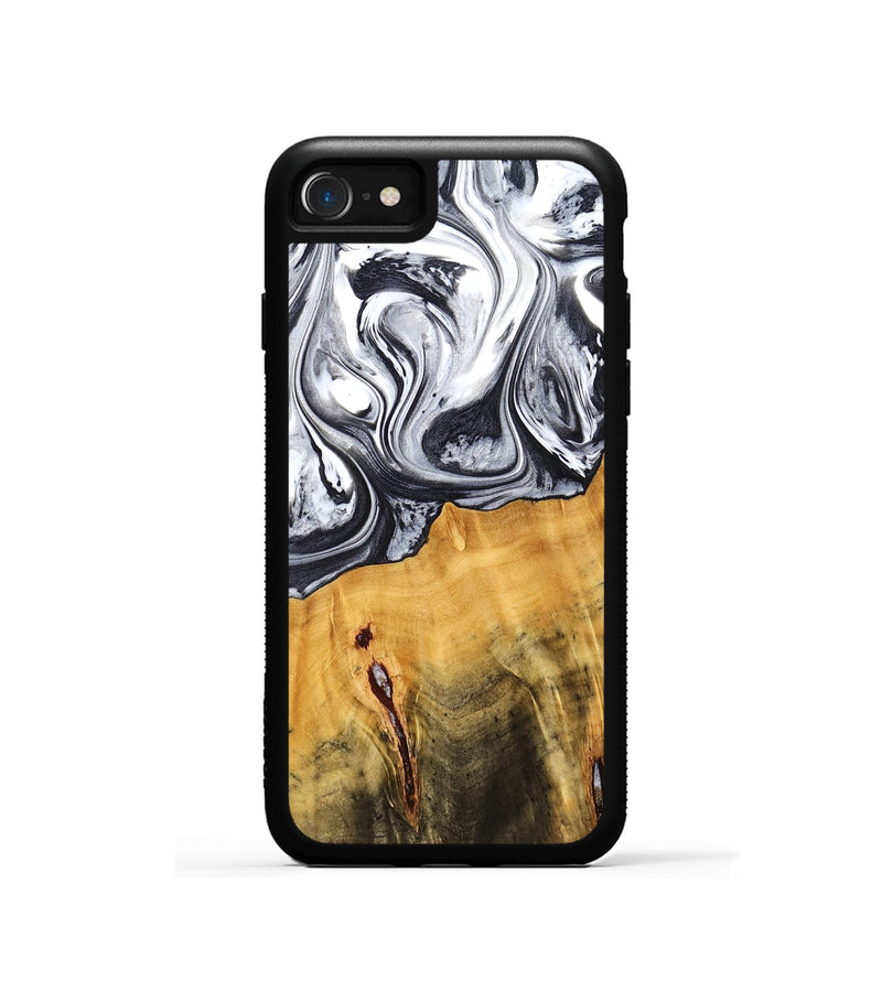 iPhone SE Wood Phone Case - Dirk (Black & White, 778559)