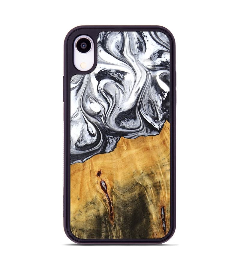iPhone Xr Wood Phone Case - Dirk (Black & White, 778559)
