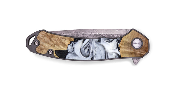 EDC Wood Pocket Knife - Thurman (Black & White, 778560)