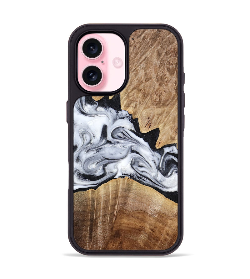 iPhone 17 Wood Phone Case - Thurman (Black & White, 778560)