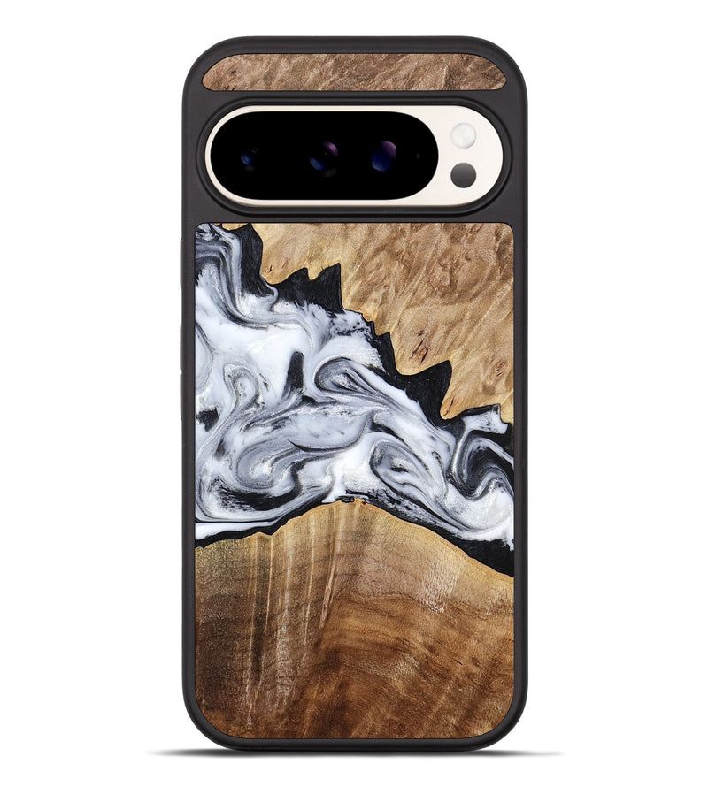 Pixel 10 Pro XL Wood Phone Case - Thurman (Black & White, 778560)