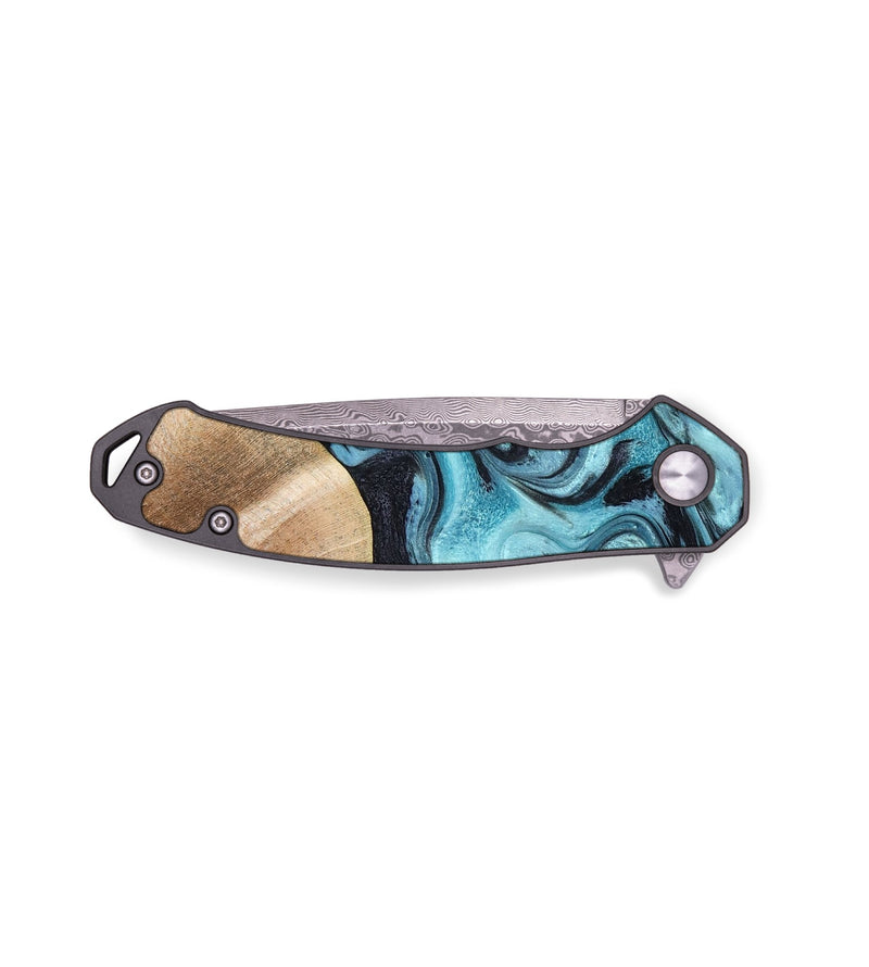 EDC Wood Pocket Knife - Kyro (Blue, 778598)