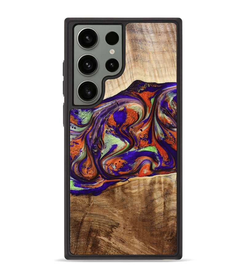 Galaxy S23 Ultra Wood Phone Case - Jaliyah (Purple, 778806)