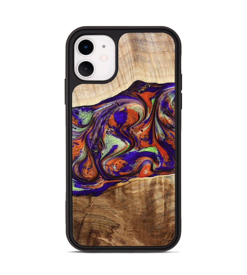 iPhone 11 Wood Phone Case - Jaliyah (Purple, 778806)