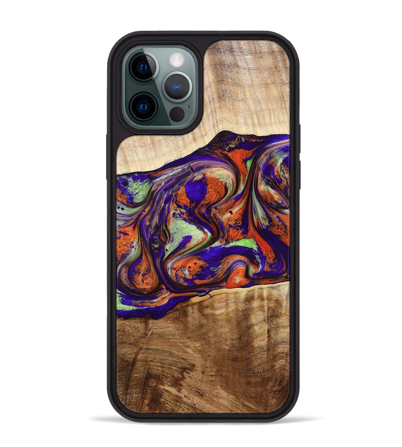 iPhone 12 Pro Max Wood Phone Case - Jaliyah (Purple, 778806)