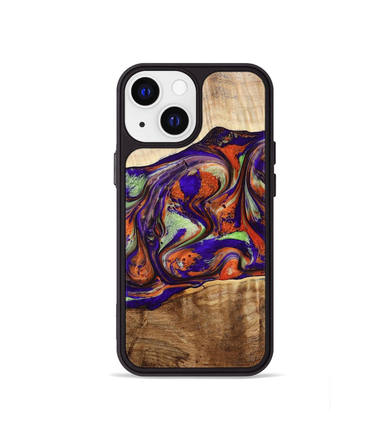 iPhone 13 mini Wood Phone Case - Jaliyah (Purple, 778806)
