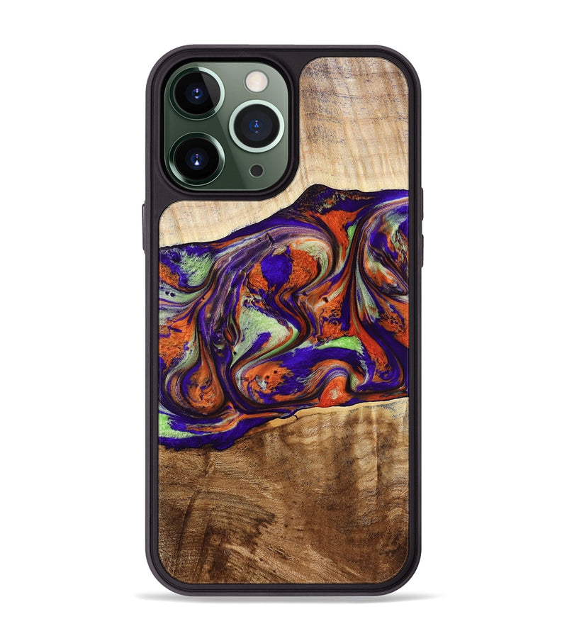iPhone 13 Pro Max Wood Phone Case - Jaliyah (Purple, 778806)