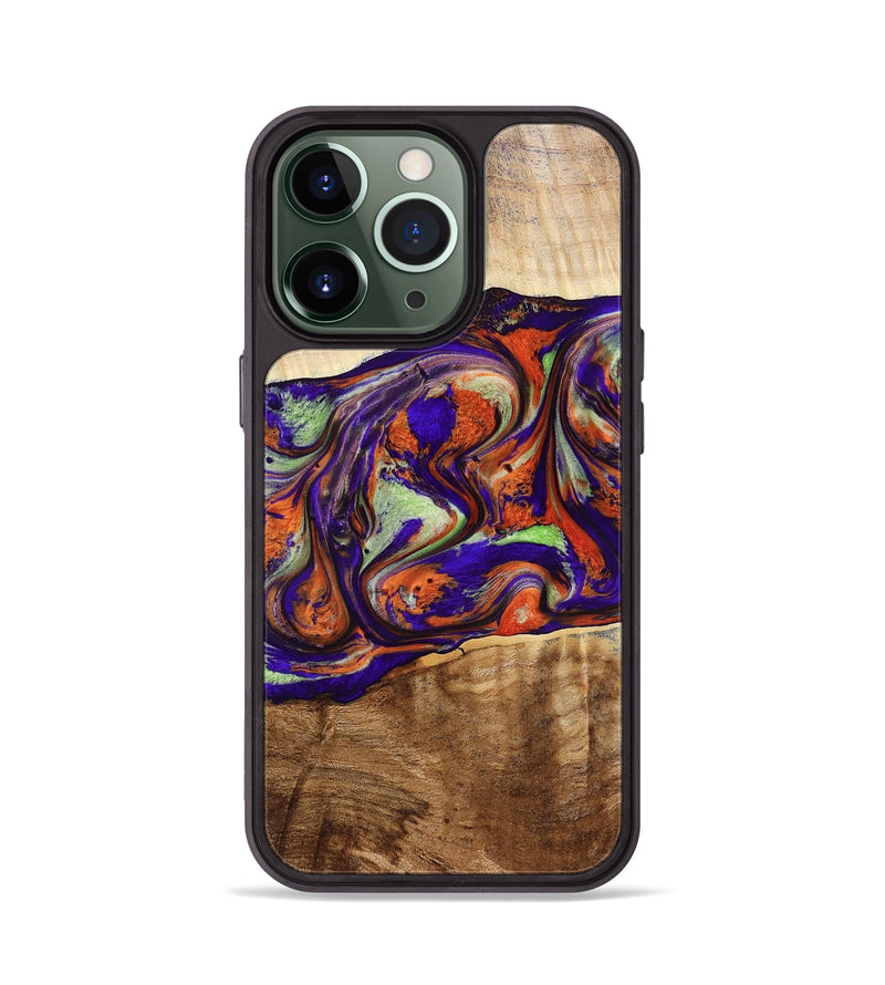 iPhone 13 Pro Wood Phone Case - Jaliyah (Purple, 778806)