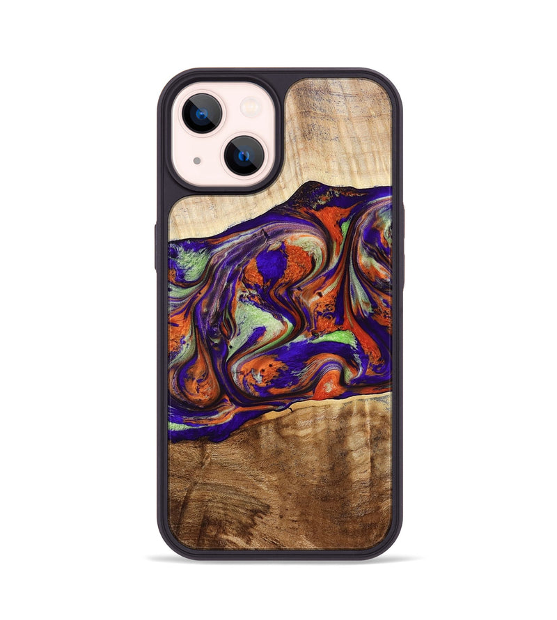 iPhone 14 Wood Phone Case - Jaliyah (Purple, 778806)