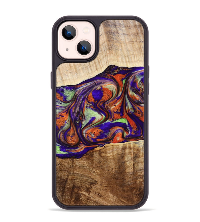 iPhone 14 Plus Wood Phone Case - Jaliyah (Purple, 778806)