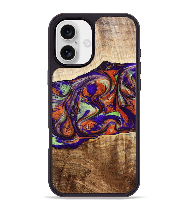 iPhone 16 Plus Wood Phone Case - Jaliyah (Purple, 778806)