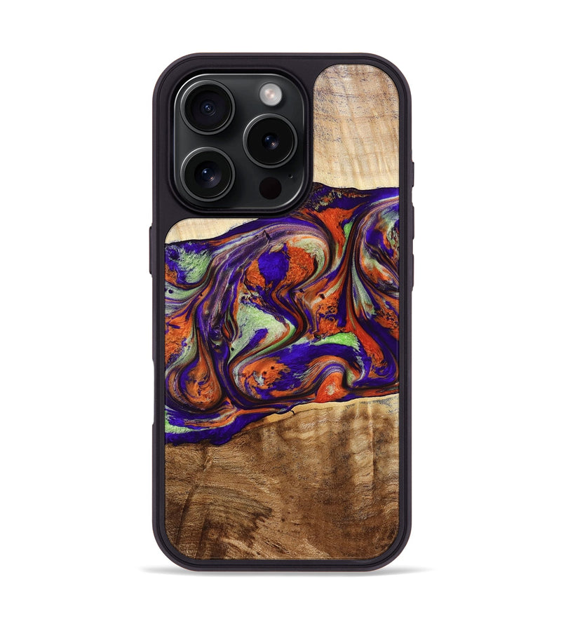 iPhone 16 Pro Wood Phone Case - Jaliyah (Purple, 778806)