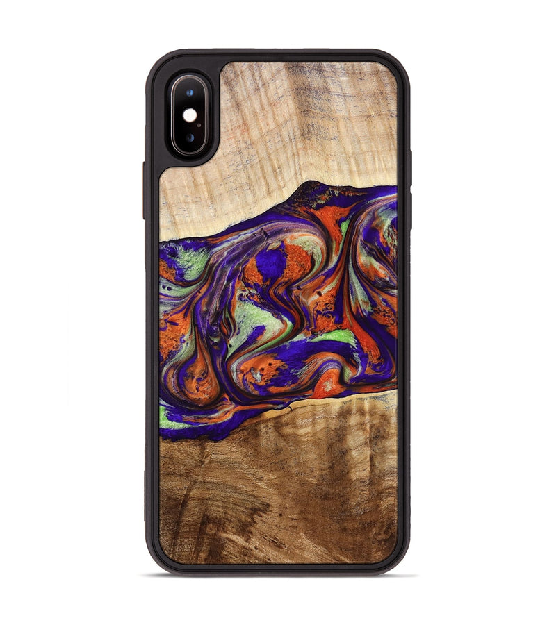 iPhone Xs Max Wood Phone Case - Jaliyah (Purple, 778806)