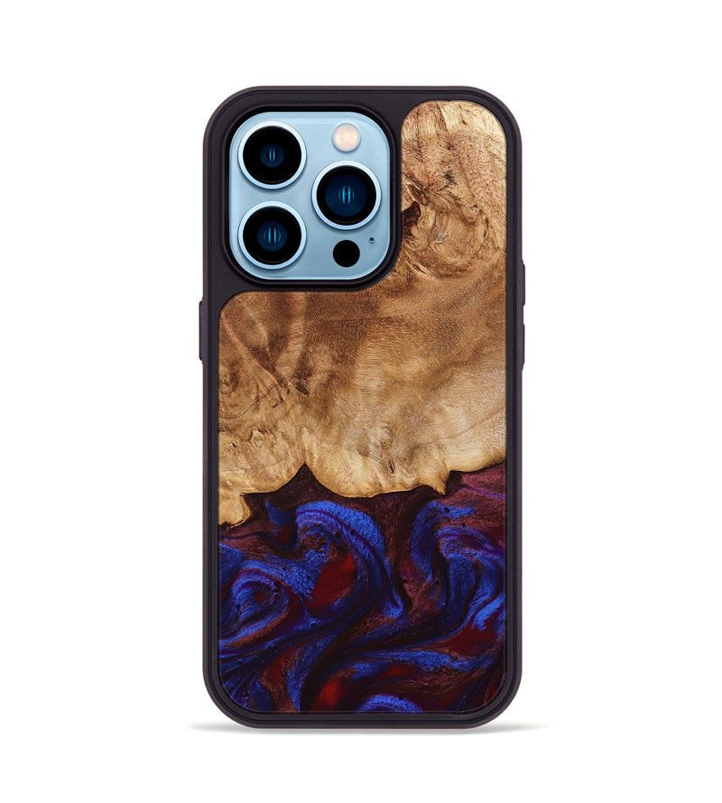 iPhone 14 Pro Wood Phone Case - Tanisha (Red, 778808)