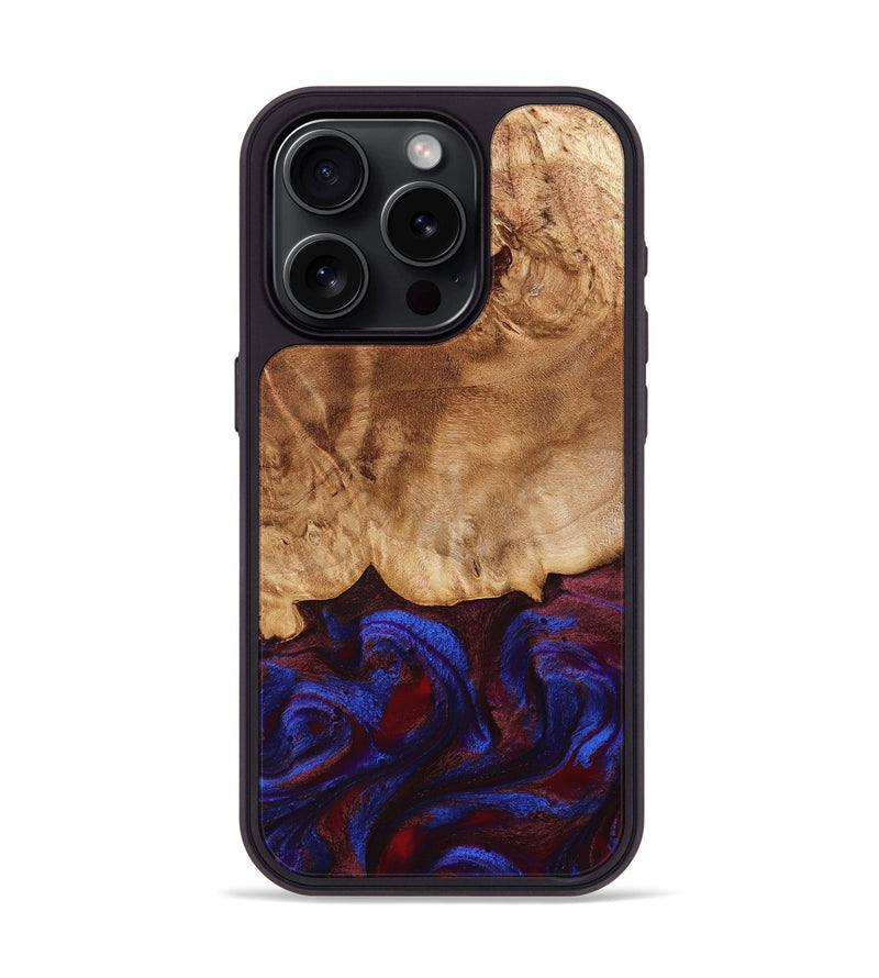 iPhone 15 Pro Wood Phone Case - Tanisha (Red, 778808)